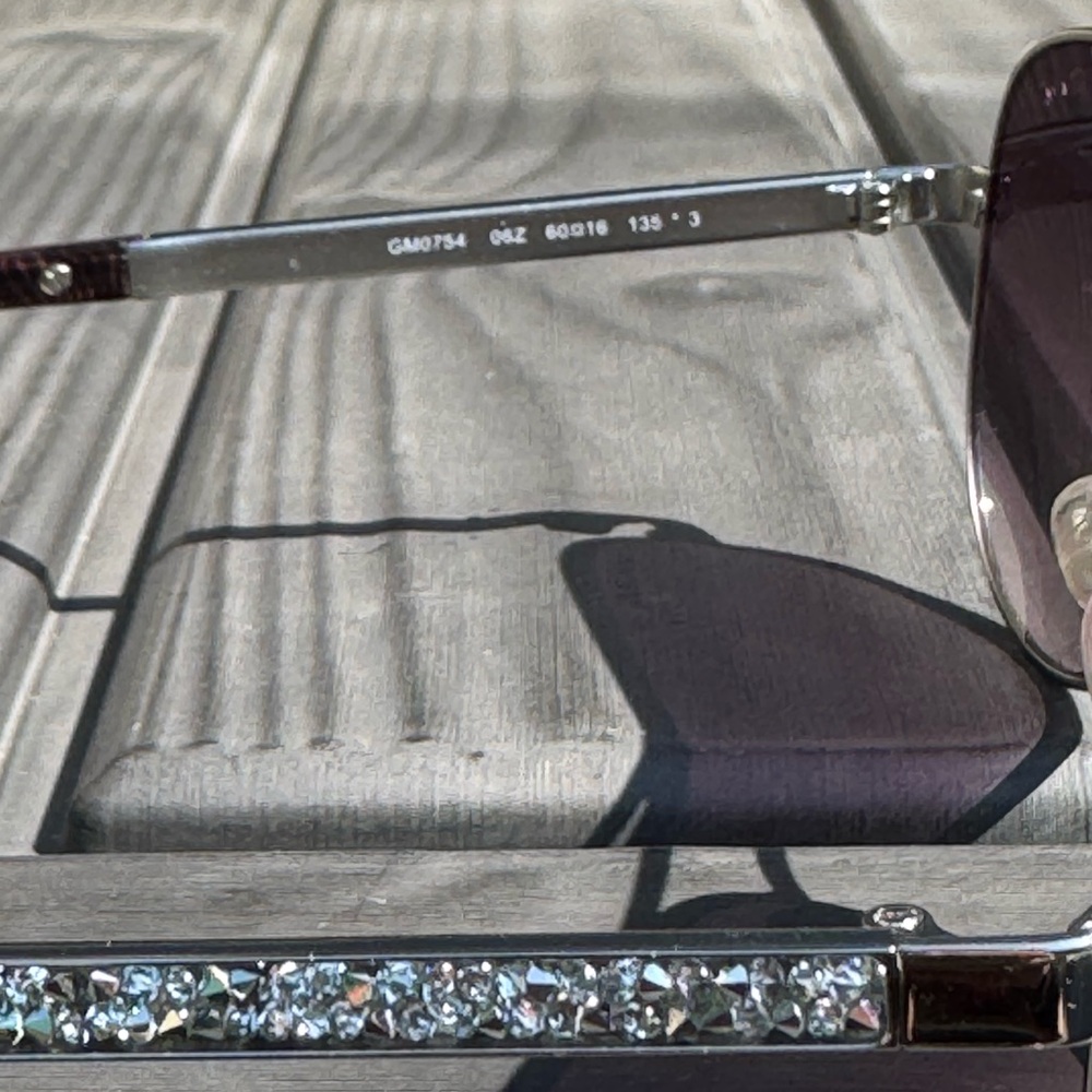 Guess by Merciano Crystal Accent Aviator Sunglasses - Picture 4 of 9